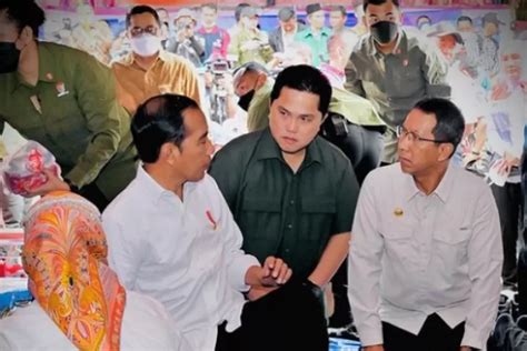 Erick Thohir Ungkap Tujuannya Berkunjung Ke Lokasi Kebakaran PT