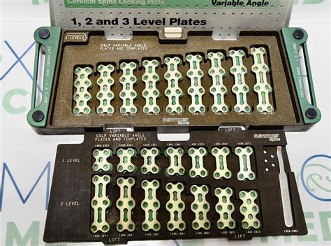 Used Synthes Cslp Cervical Spine Locking Plate System Instrument Set