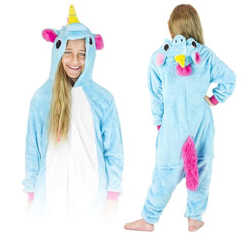 Kigurumi Onesie Dla Dzieci Pi Ama Niebieski Pegaz L Zolta Przyj Cia