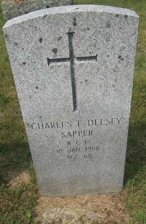 Tombstone Charles F Delsey St Michaels Cemetery Coe Hill Ontario