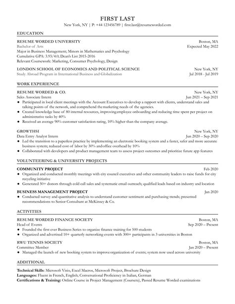 Sales Resume Examples For Resume Worded