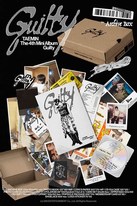 SHINEE TAEMIN 4TH MINI ALBUM GUILTY ARCHIVE BOX VER - Kpop USA