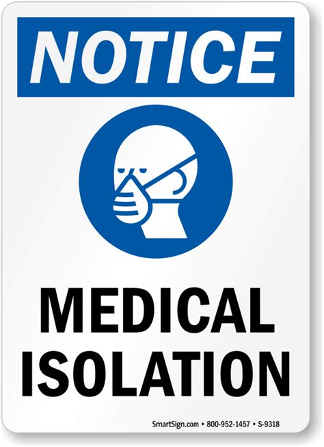 Hospital Isolation Signs Printable