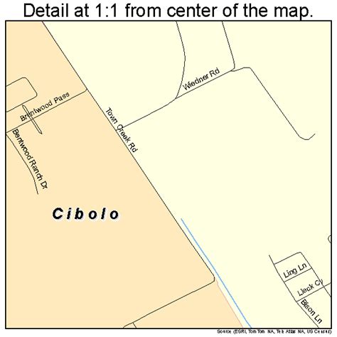 Cibolo Texas Street Map 4814920