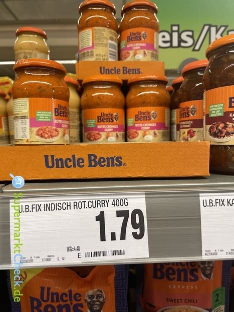 Uncle Bens Sauce Indisch Rotes Cremiges Curry Preis Angebote Kalorien And Nutri Score