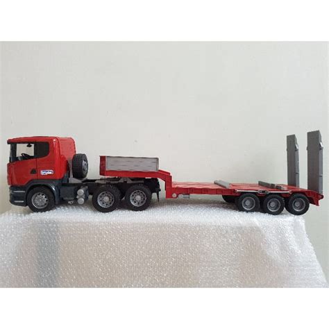 Jual Bruder Toys Scania R Series Low Loader Truck Indonesiashopee