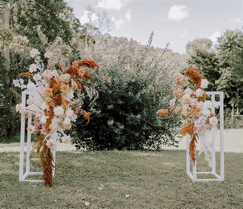 White Timber Plinth Arbor Simply Style Co