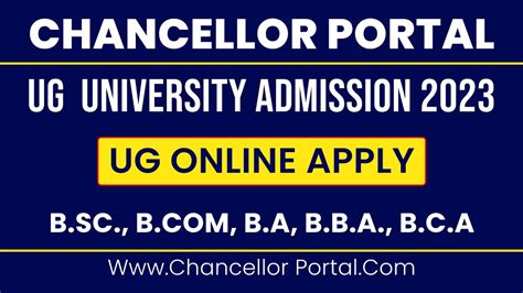 Chancellor Portal Ug Admission Chancellor Portal Ug Admission