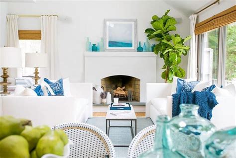 White Coastal Cottage Living Room With Jute Accents Hgtv