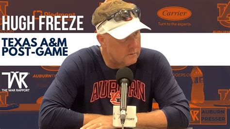 Auburn Press Conferences Coach Hugh Freeze Addresses The Media After