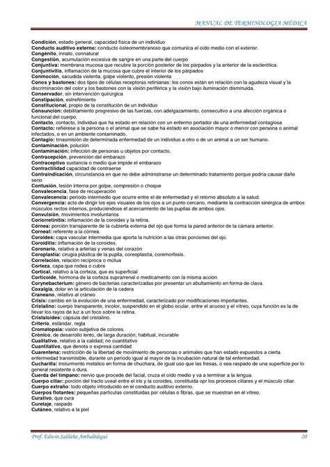 Manual De Terminologia Medica De Edwin Saldana Ambulodegui