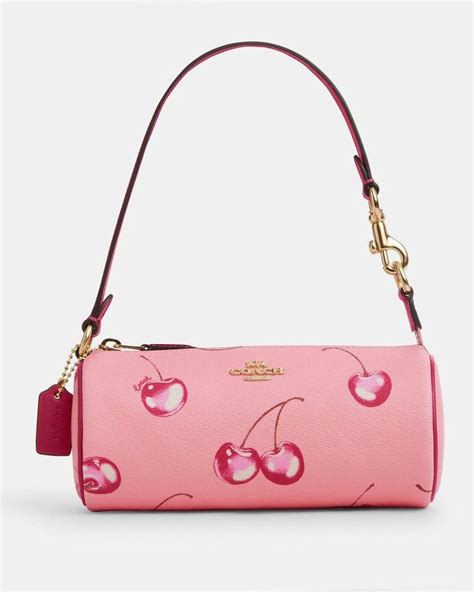 Coach Nolita Barrel Bag With Cherry Print Cr Nwt Ebay In