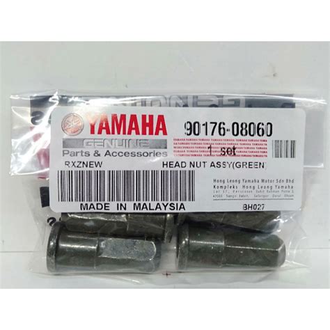 Yamaha Rxz New Head Nut Assy Head Nan Green Hijau Nat Penutup Nut