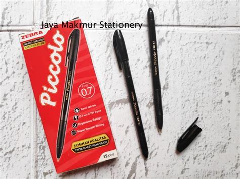 Jual Pulpen Zebra Piccolo 0 7mm Tinta Hitam Di Lapak Stationery Fancy