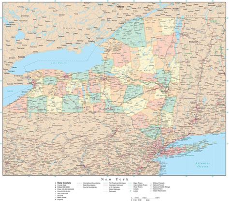 New York State Roads Map - Maping Resources