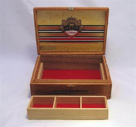 Hand Crafted Cigar Jewelry Box Ashton Cabinet Belicoso By Milton Douglas Lamp Co