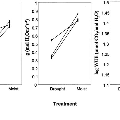 Carbon Assimilation Rate A Stomatal Conductance G St And Water