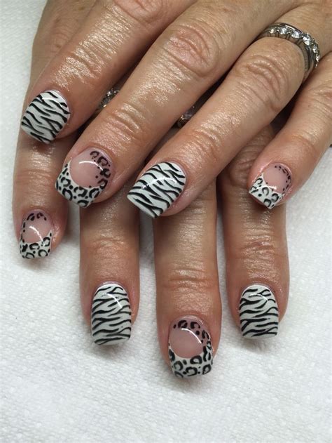 Gel Nails With Hand Drawn Design Using Gel By Melissa Fox Cheetah Nails Fox Nails Nail Arts