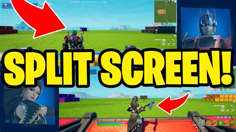 How To Play Split Screen On Fortnite Creative Ps Ps Xbox