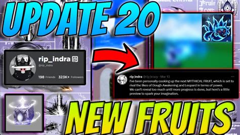 ⭐blox Fruits Update 20 All New Fruits And Rework Official Sneaks Youtube