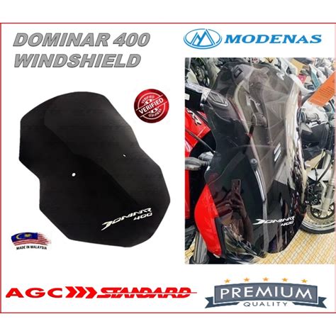 Modenas Dominar 400 Windshield High Quality Premium Windscreen Shopee