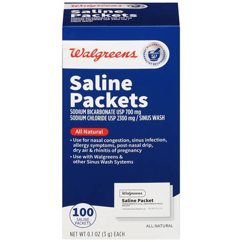 Walgreens Saline Packets Walgreens