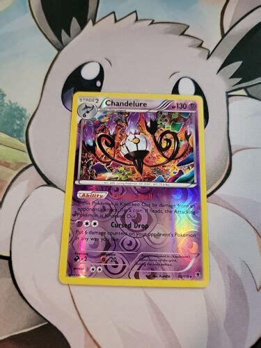 Chandelure Phantom Forces Reverse Holo Pokemon Card W Ebay