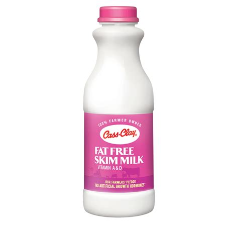 Fat Free Skim Milk Pint Cass Clay® Creamery