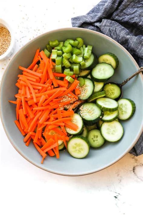 Light Crunchy Cucumber Carrot Salad Real Simple Good