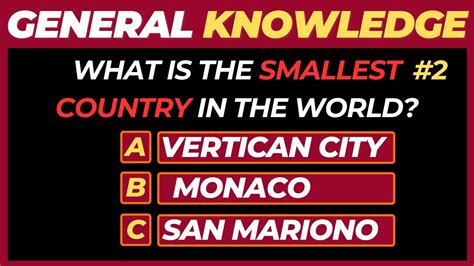 Ultimate General Knowledge Quiz Test Your Iq Now 🧠 Youtube