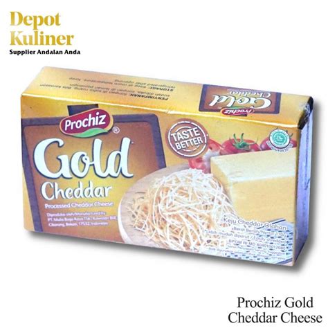 Jual Keju Prochiz Gold Cheddar Cheddar Cheese G Shopee Indonesia