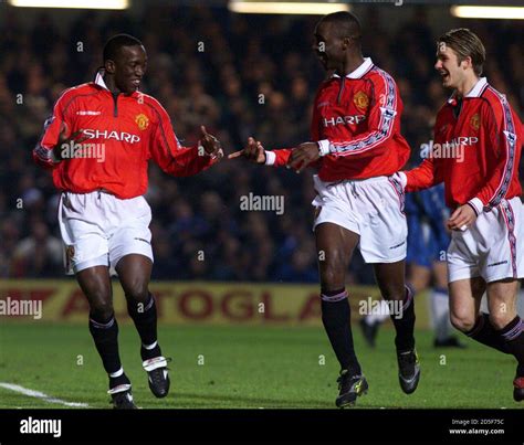 Dwight Yorke And Andy Cole Fa Cup Hi Res Stock Photography And Images