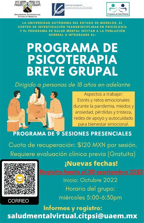 Programa De Psicoterapia Breve Grupal Universidad Aut Noma Del Estado