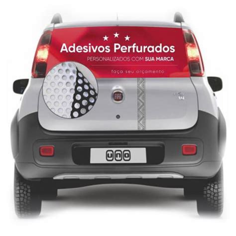 Adesivo Perfurado Premium