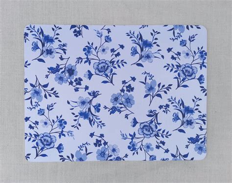 Blue Floral Toile Placemat At Adrian Stevens Blog