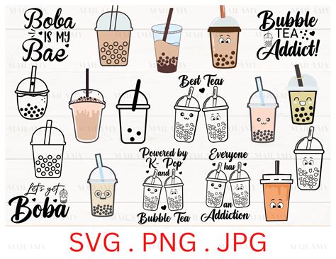 Bubble Tea Svg Boba Tea Milk Tea Kpop And Boba Tea Etsy Hong Kong