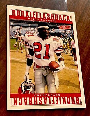 Deion Sanders Upper Deck Star Victory Rookie Flashback