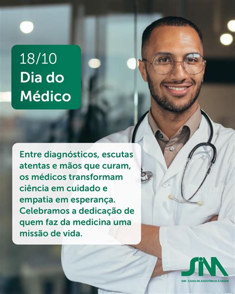 Qual Dia Do Medico - Feliz Dia do Médico - SIM - Caixa de Assistência à Saúde