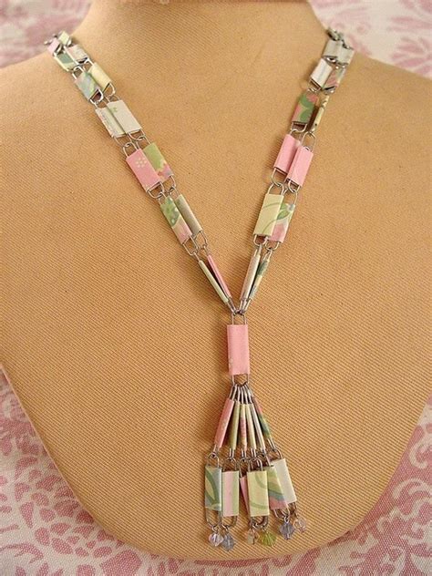 Diy Paper Clip Bead Necklace Kit By Pukashell On Etsy