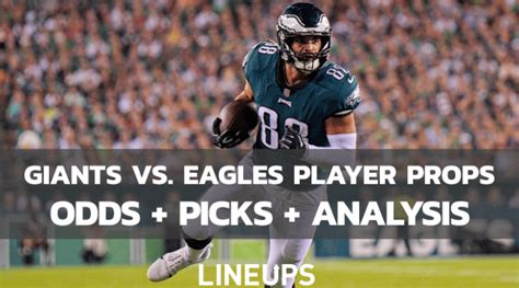 Giants Vs Eagles Player Prop Picks Odds NFL Wild Card 1 21 23