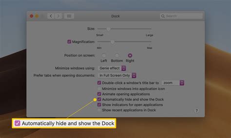 How to Hide or Show the Mac's Dock