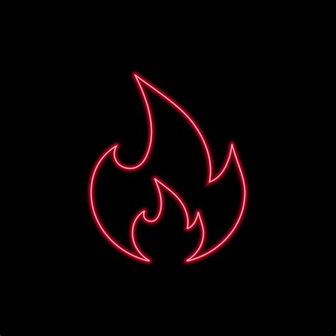 Neon Fire Flat Symbol Icon Design Element 3250435 Vector Art At Vecteezy