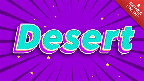Desert Text Effect Generator