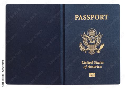 us passport isolated on white background Stock Photo | Adobe Stock