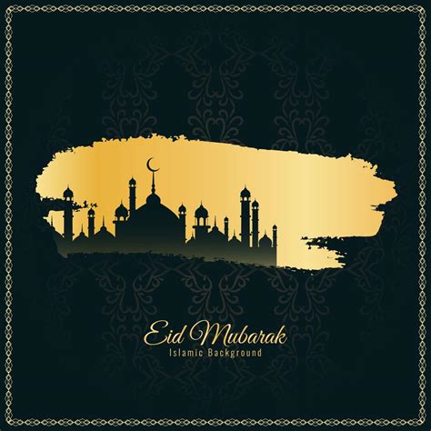 Abstract Elegant Eid Mubarak Decorative Background 517372 Vector Art At