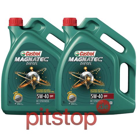 10L 2x 5L CASTROL MAGNATEC DIESEL 5W 40 DPF MOTOREN ÖL 10 LITER VW