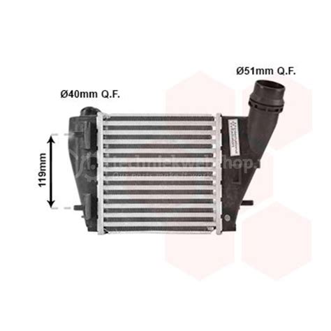 VAN WEZEL Intercooler Inlaatluchtkoeler Voor O A Renault 43004423