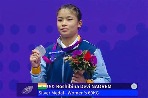 Hangzhou Asian Games Roshibina Devi Bags Silver In Womens 60kg Wushu