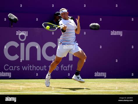 Alejandro Davidovich Fokina In Action Against Botic Van De Zandschulp