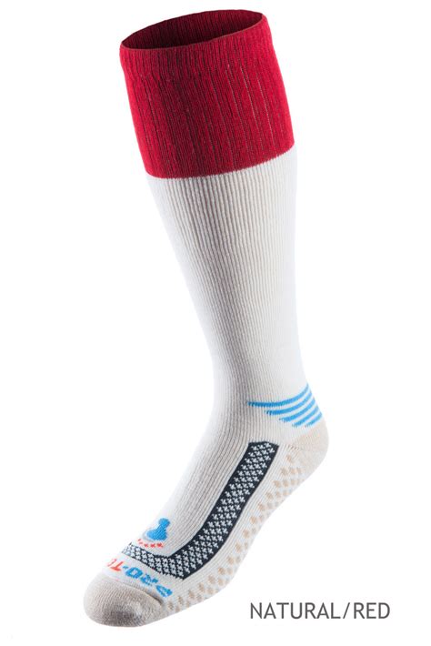 Merino Wool Cold Weather Over the Calf Socks - Grey/Orange - 1 Pair Pa ...